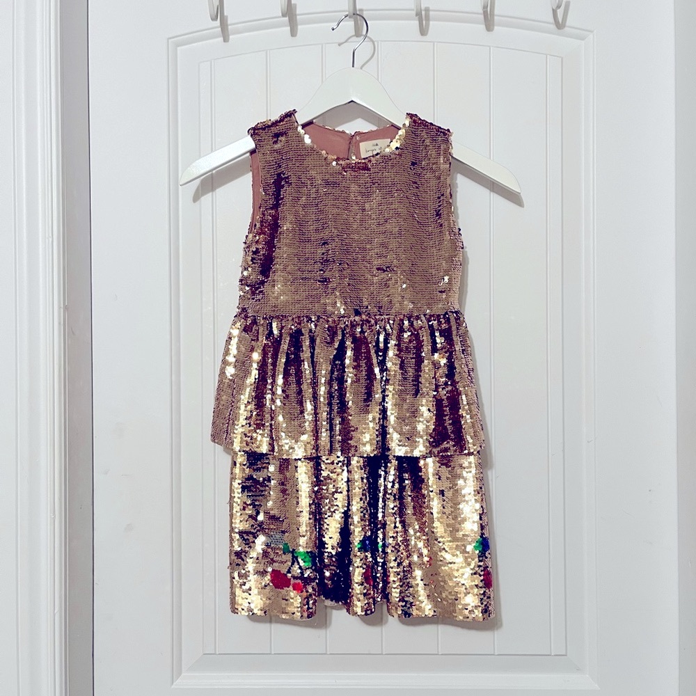 Konges Sløjd Lulu Sequin Dress in Brazilian Sand